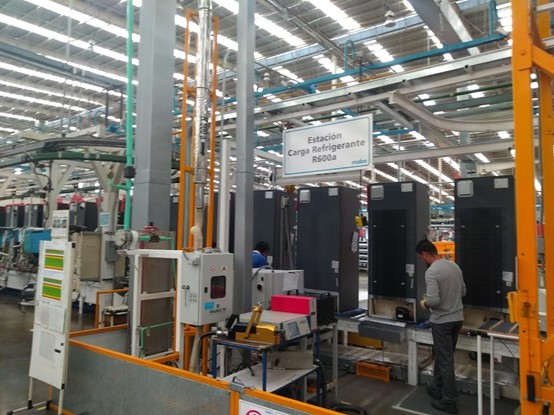Imagen principal del proyecto Conversión de la planta de producción de refrigeradores domésticos del HFC-134a al isobutano (R-600a), como refrigerante, y conversión de la planta de producción de compresores con HFC-134a al isobutano en Mabe México S.A. de C.V. (Mabe - México)